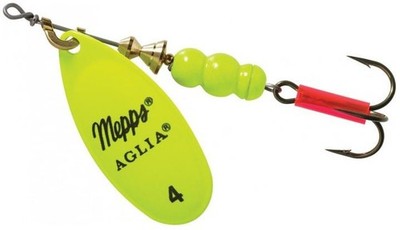 Mepps Aglia Spinner 1/3 Oz Hot-Chart Freshwater Fishing Lure