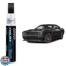 COSLAKE Car Touch Up Paint(Pitch Black(PX8)) for Dodge, Car Paint Scratch Rep