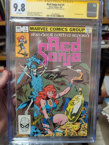 RED SONJA #1 CGC 9.8 W  (1983) SHE-DEVIL WITH A SWORD Signed ROY THOMAS 