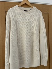 New GANT Mens Cable Wool Jumper From JohnLewis Paid �149 Sz XXL But Fit is XL/L 