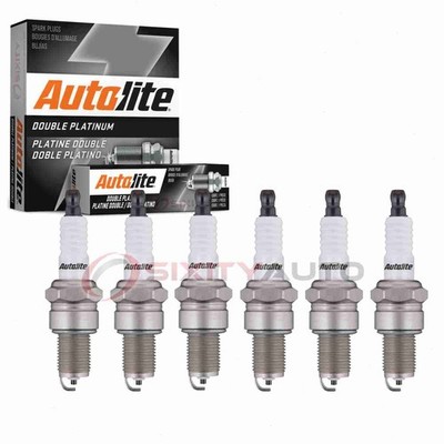6 pc Autolite Double Platinum Spark Plugs for 1981-1984 Nissan Maxima 2.4L va
