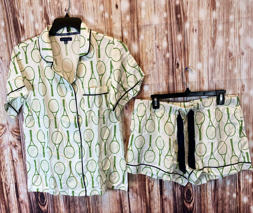 Conjunto corto de pijama Katie Kime Tennis Time para mujer talla M de EE. UU. - Imagen 1 de 8