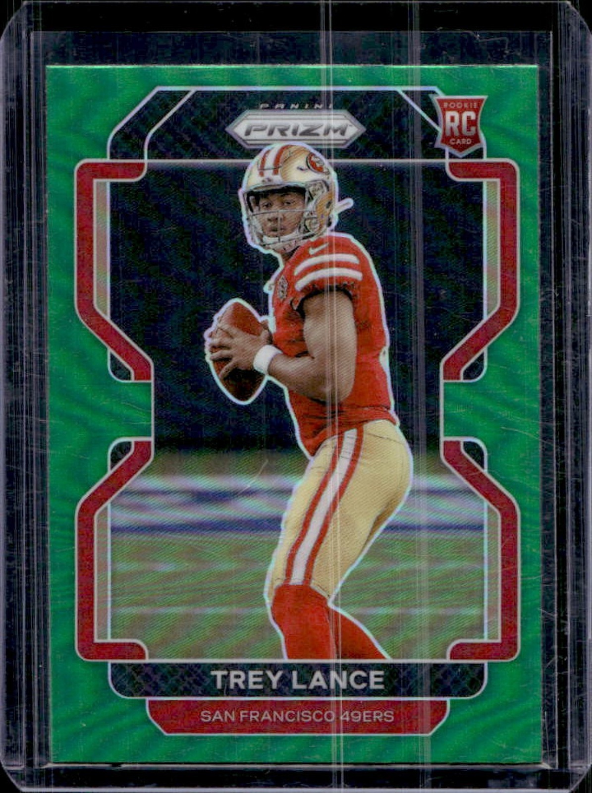 2021 Prizm Trey Lance RC Green Rookie #333 49ers