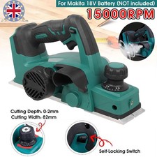 For Makita 18V Battery Cordless Electric Hand Planer 82mm Wood Planer Body Only