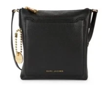 Marc Jacobs EUC TouristBlack LeatherCrossbody Bag @9”x9” 