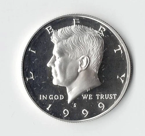1999 S SILVER PROOF KENNEDY HALF DOLLAR - BU