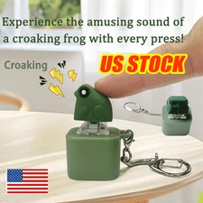 Rechargeable Croaking Frog Keychain Fidget Keychain Adult 2025