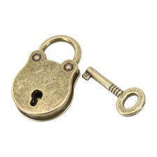 Retro Style Bear Padlock Perfect for Small Suitcases Bronze Alloy Lock
