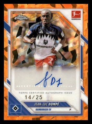 Jean-Luc Dompé 2025-26 Topps Chrome Bundesliga Sapphire /25 Auto BA-JLD HSV