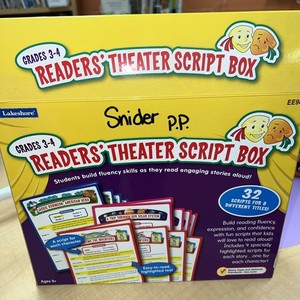 LakeShore Readers' Theater Script Box Grades 3-4 Homeschool Teaching Open Box