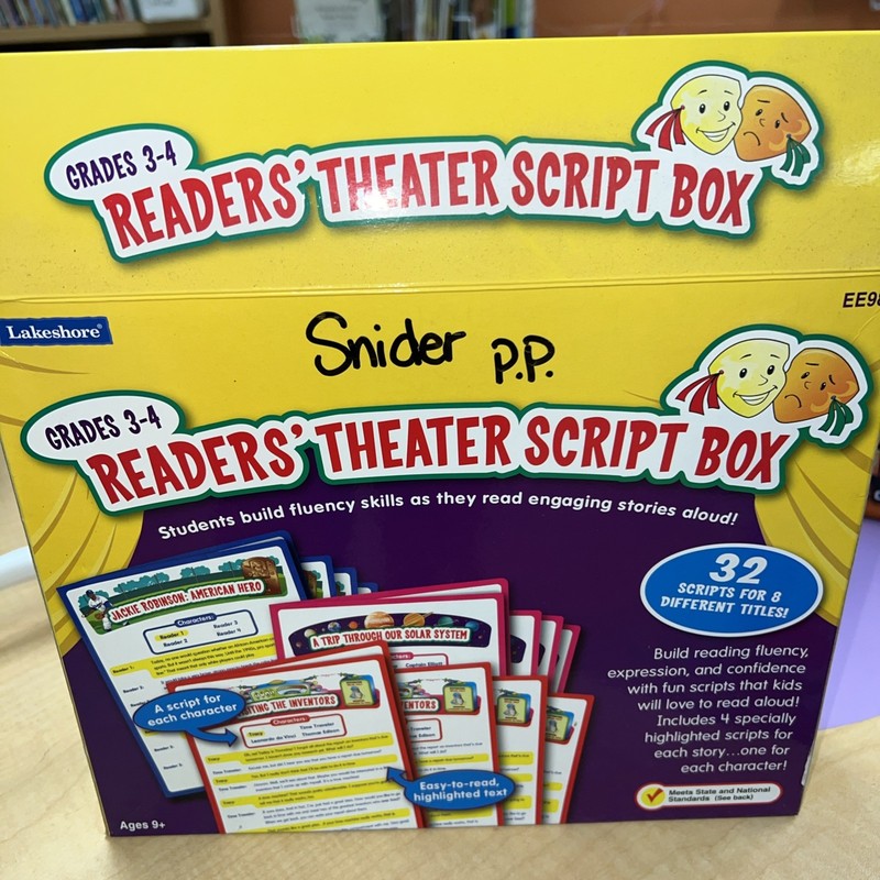 LakeShore Readers' Theater Script Box Grades 3-4 Homeschool Teaching Open Box