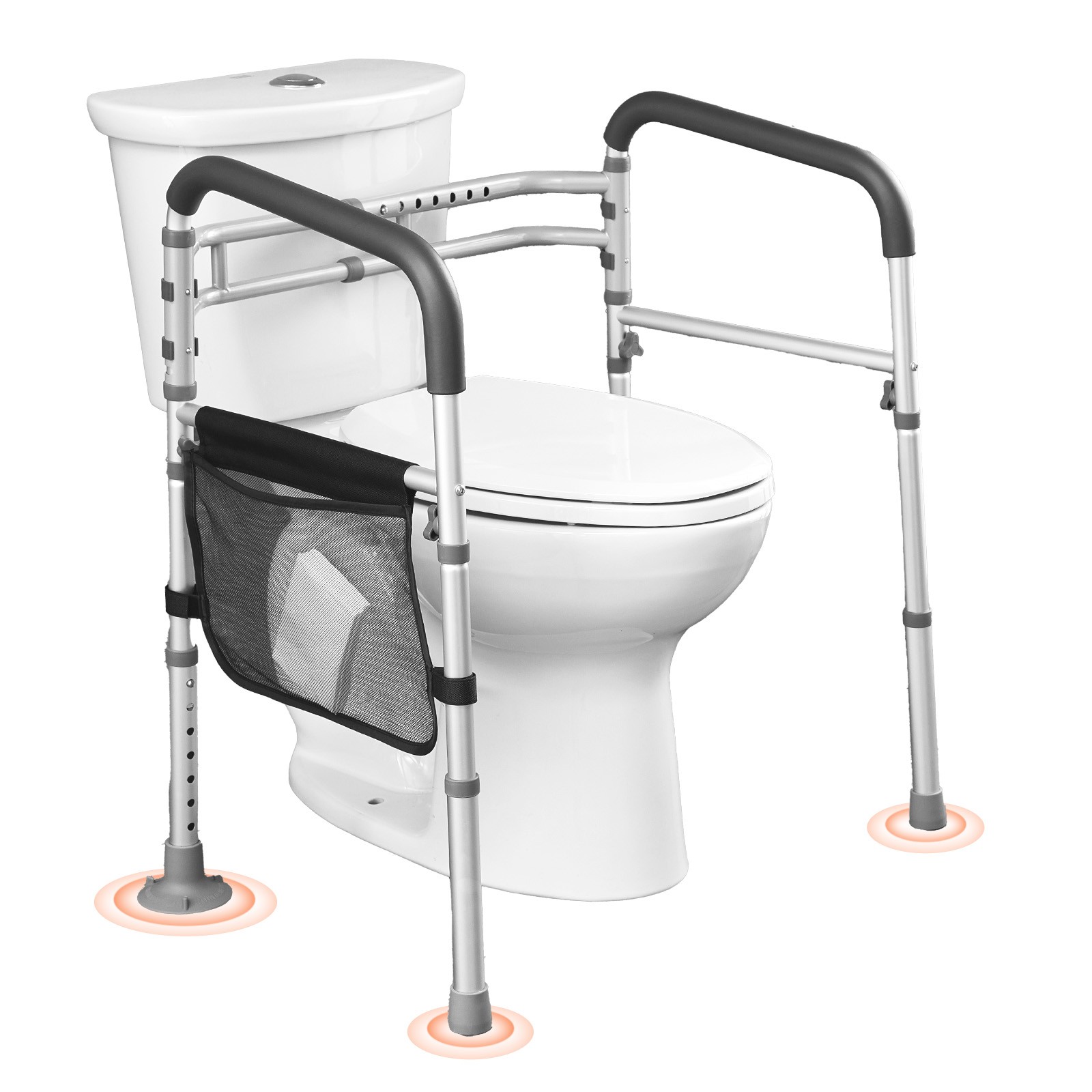 Cadre de toilette pliable ergonomique pour le maintien à domicile des seniors