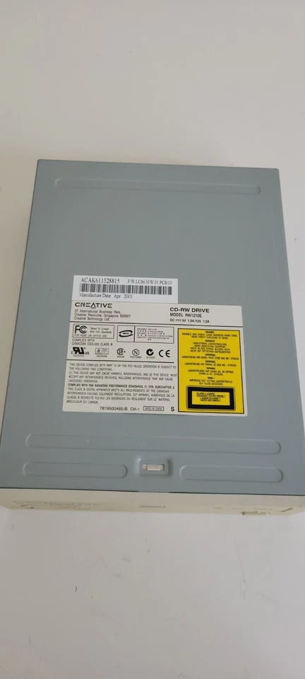 CREATIVE CDRW DRIVE, Model RW1210E - Image 4 of 4