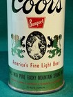 Coors Flat Top Beer Can KS Tax Paid '50s Adolph Coors Golden, Co. Empty 12 oz TO — photo 10