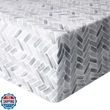 Copper Pearl Premium Knit Baby Crib Sheets for Boys and Girls Breathable and 