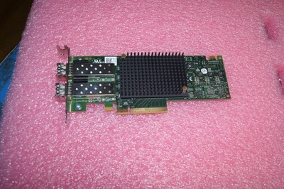 Dell Emulex LPE32002 32GB Dual Port FC HBA 01JFY Low Profile (2) 32GB SFP's