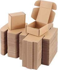 100 Set Shipping Boxes, 4 X 4 X 2 Inch, Brown