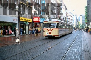 35mm Slide WEST GERMANY Bremen Tram Strassenbahn 406 1990 Original