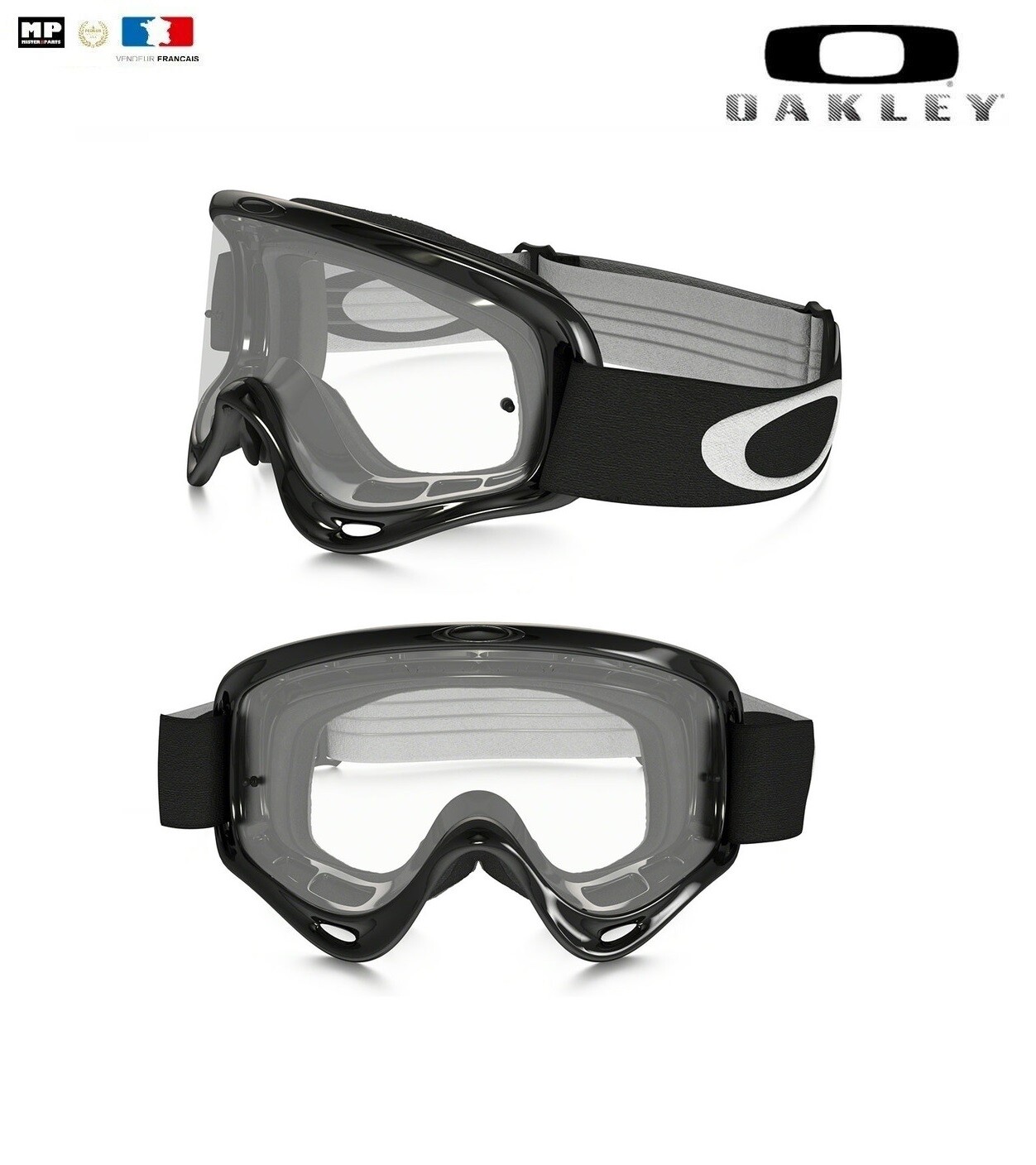 Lunette Oakley O Frame MX Jet Black pour se protéger de la poussière en cross