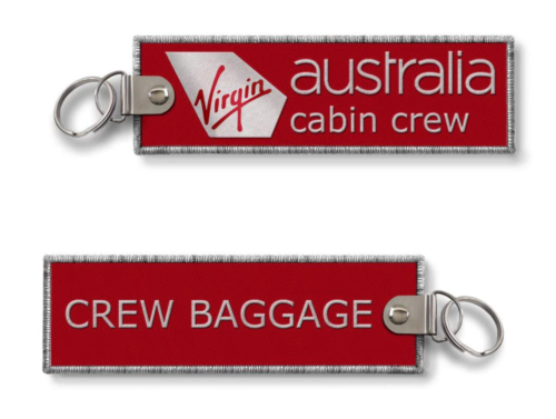 Équipage de cabine Virgin Australia - étiquette bagages d'équipage - Photo 1/3