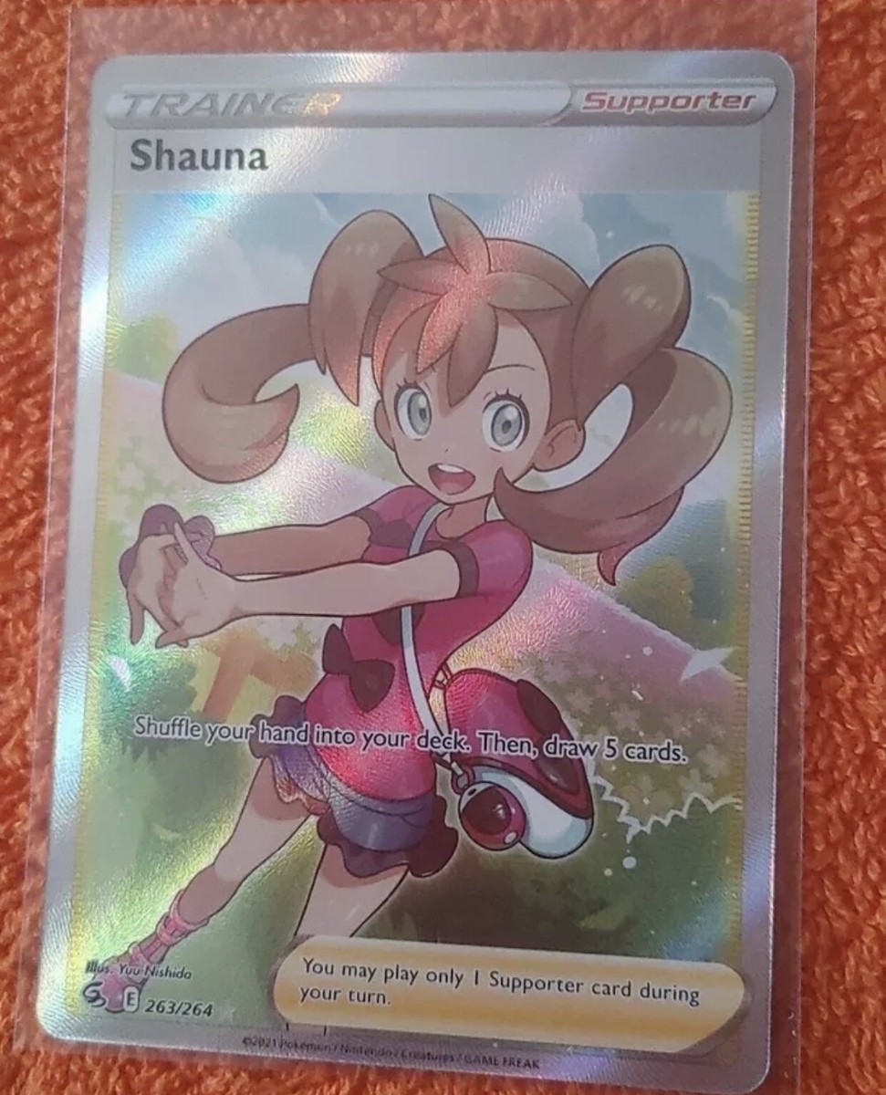 Pokemon Fusion Strike Shauna Full Art Trainer 263/264 NM Pokemon Fusion Strike Shauna Full Art Trainer 263/264 NM