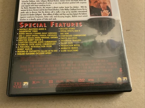 Cliffhanger (DVD, 1993) - Picture 4 of 7