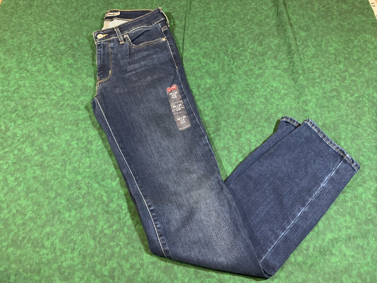 New W/O Tags Levi’s 712 Slim blue denim skinny jeans Size W26 L32