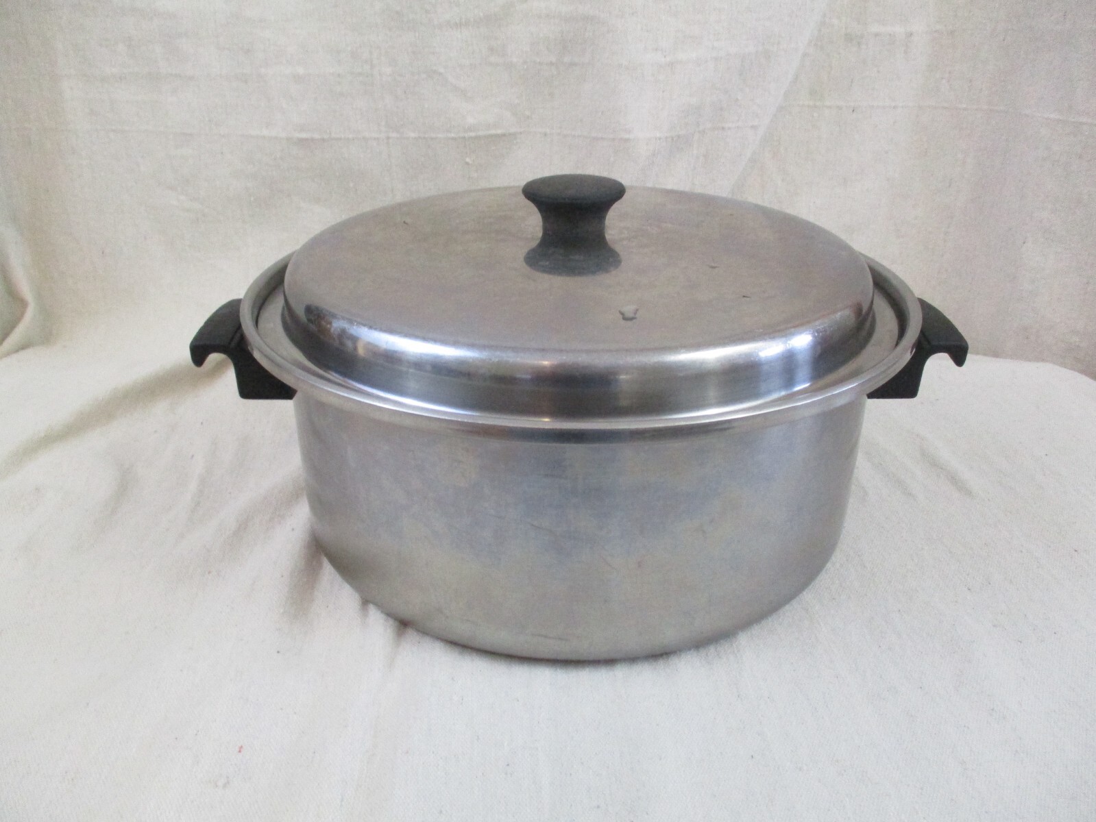 Vintage Solar Queen 5 Quart Stainless Steel 18-8 3-Ply Dutch Oven with Lid