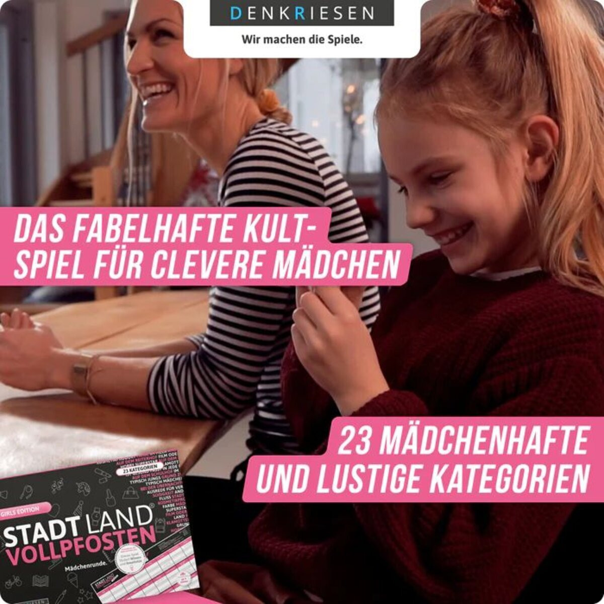 Thumbnail - Denkriesen Stadt, Land, Vollpfosten - Girls Edition "mädchenrunde"