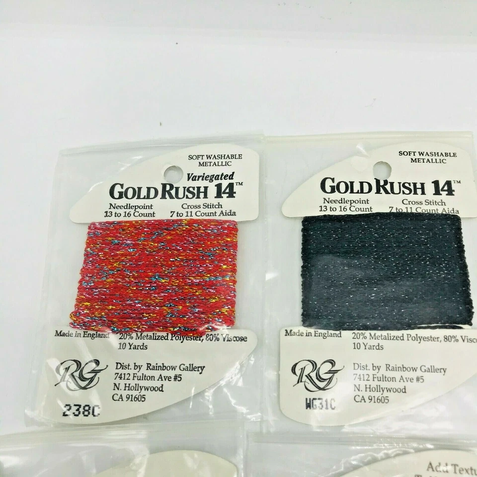 17 Rainbow Gallery Strandables Needlepoint Long Cross Stitch Fyre Gold Rush - Image 2 of 4