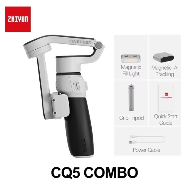 Zhiyun CINEPEER CQ5 Combo Phone Gimbal Stabilizer with AI