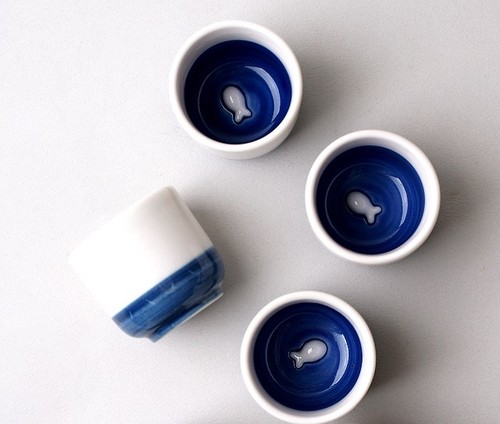 Kkum-Fish-of-Sea-Soju-Cup-4P-Sake-Cup-Tea-Cup-Espresso-Cup-Korean-Hard-liquor