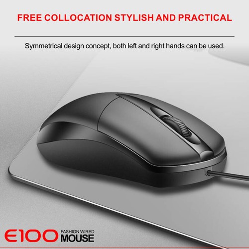 3 Keys Usb Mice High-quality For Desktop Laptop Computer Matte Texture Mouse - Picture 7 of 9