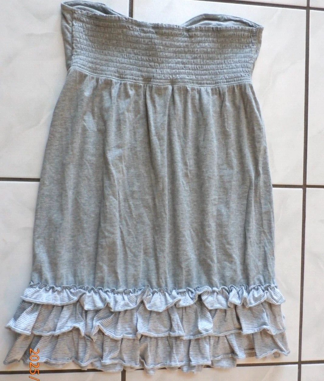 UNDERCOVER Victorias Secret ROSA abito donna grande Y2K anni 90 volant senza spalline babydoll G882