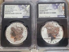 2023 S NGC REVERSE PROOF PF69 SILVER MORGAN PEACE DOLLAR ER & FDI First Day 0515