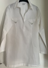 Long Bluse Weiß / Größe 40