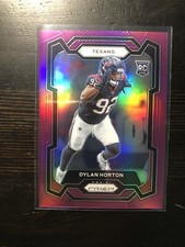 2023 Prizm Dylan Horton Purple Prizm Rookie RC /125 Houston Texans Card #340 PWE. rookie card picture