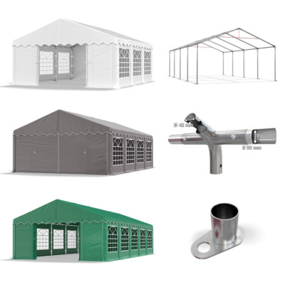 Partyzelt 3x2-6x12 PE Pavillon Gartenzelt Zelt Festzelt Bierzelt Eventzelt NEU S