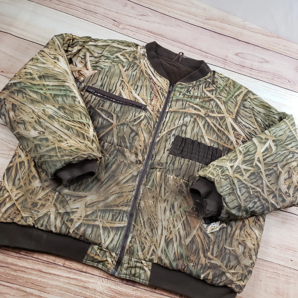 ВИНТАЖНЫЙ Gamehide куртка мужская 3XL XXXL коричневый на открытом воздухе охоты камуфляж двусторонний * - Изображение 2 из 4