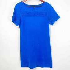Talbots - Womens XS Extra Small Blue MIDI Dress FlorL Summer Business Work
