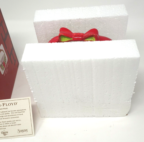 NEU OPEN BOX Fitz & Floyd Holiday Cheer Keramik Korb mit Santa 2008 5" hoch - Bild 13 von 16