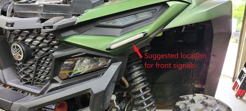 Yamaha Rmax standard front turn signal street legal kit self cancelling - Picture 2 of 3