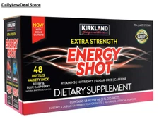 Kirkland Signature Extra Strength Energy Shot 48 Count, 2 Ounces Each Bottle