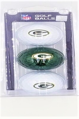 Team Golf NFL Green Bay Packers Regulation Golf Balls 3-Pack