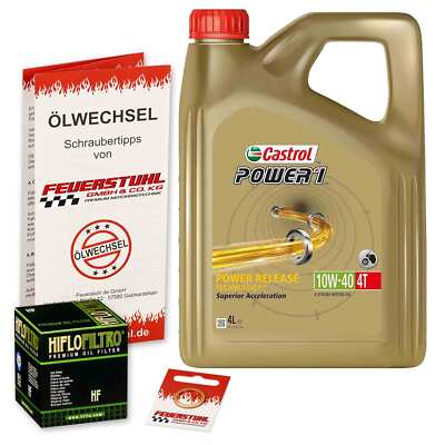 Honda CX 650 T Turbo (RC16) 82-85, Castrol 10W40 Öl + HiFlo Ölfilter, Motoröl