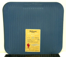 Vintage 1970s Rubbermaid Blue Reversible Drainboard Mat No. 1106 USA NOS New