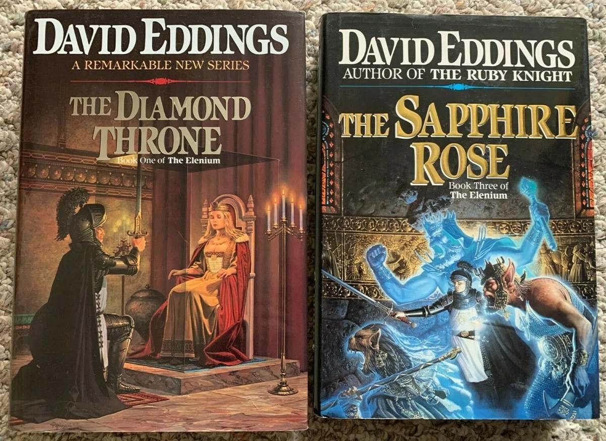 THE ELENIUM DAVID EDDINGS VOL 1 3 DIAMOND THRONE SAPPHIRE ROSE HC