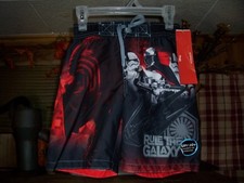 STAR WARS BOYS SWIMMING TRUNKS UPF 50 SIZE SM 6-7 POOL BEACH SHORTS VACATION