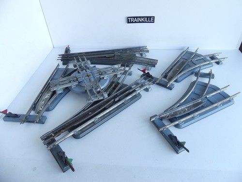 Aiguillage Droit JeP échelle 0 – AGE 60, Métal Blanc, Troisième Rail, époque 3