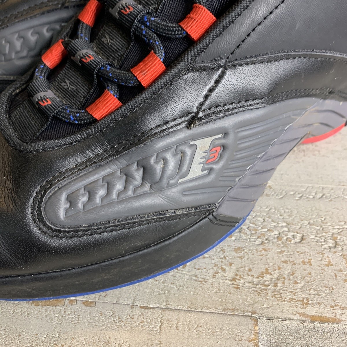 Reebok Answer 4 I3 Iverson Black Red Blue Sneakers Sz 8 Men's | eBay